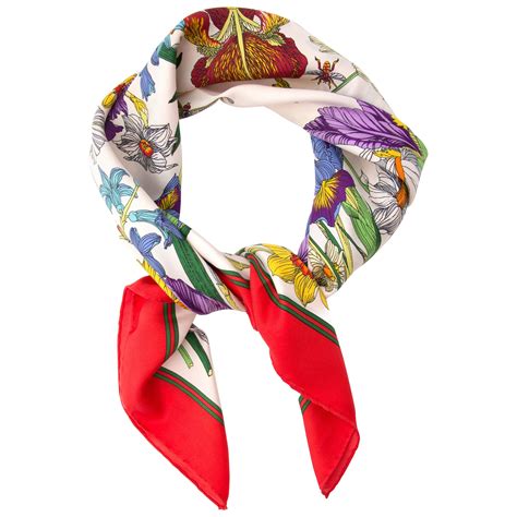 gucci silk scarf floral|gucci silk scarf sale.